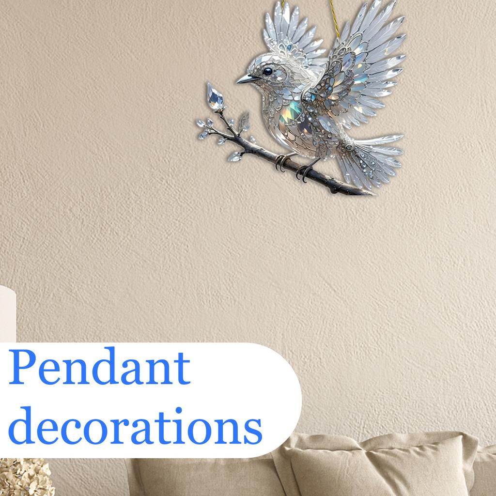 2D Birdy Acrylic Living Room Garden Pendant Holiday Scene Decoration Pendant Gift