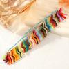 Multicolor Tassel Woven Bracelet: Handmade Braided Rope with Adjustable Knot for Couples