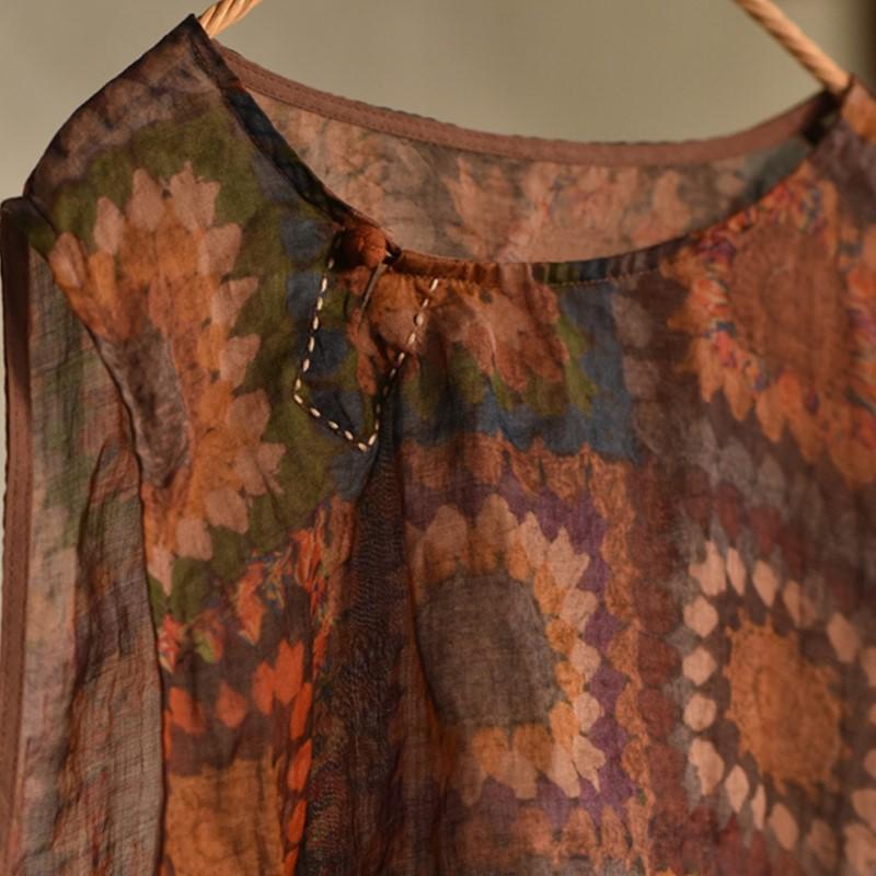 Johnature Frauen Sommer Ramie Tank Tops Oansatz Druck Floral Hohe Qualität Frauen Kleidung Taschen Weibliche Tank