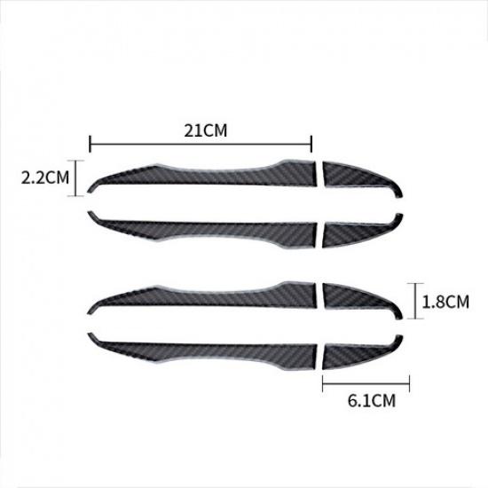 4pcs Carbon Fiber Car Exterior Door Handle Cover For Toyota Corolla 2014-2018