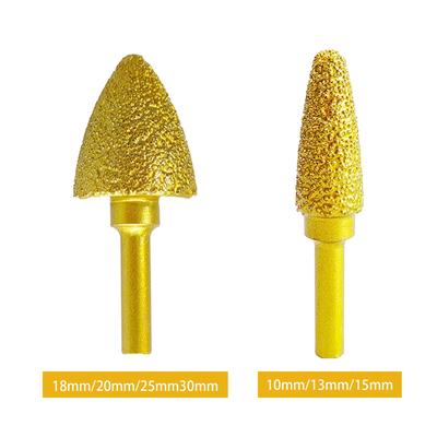 Diamant Schleifkopf Fräser Bohrer Schleifer Zubehör Schleifstift 6mm Schaft zum Polieren DIY Handwerk Steinschnitzen Metall