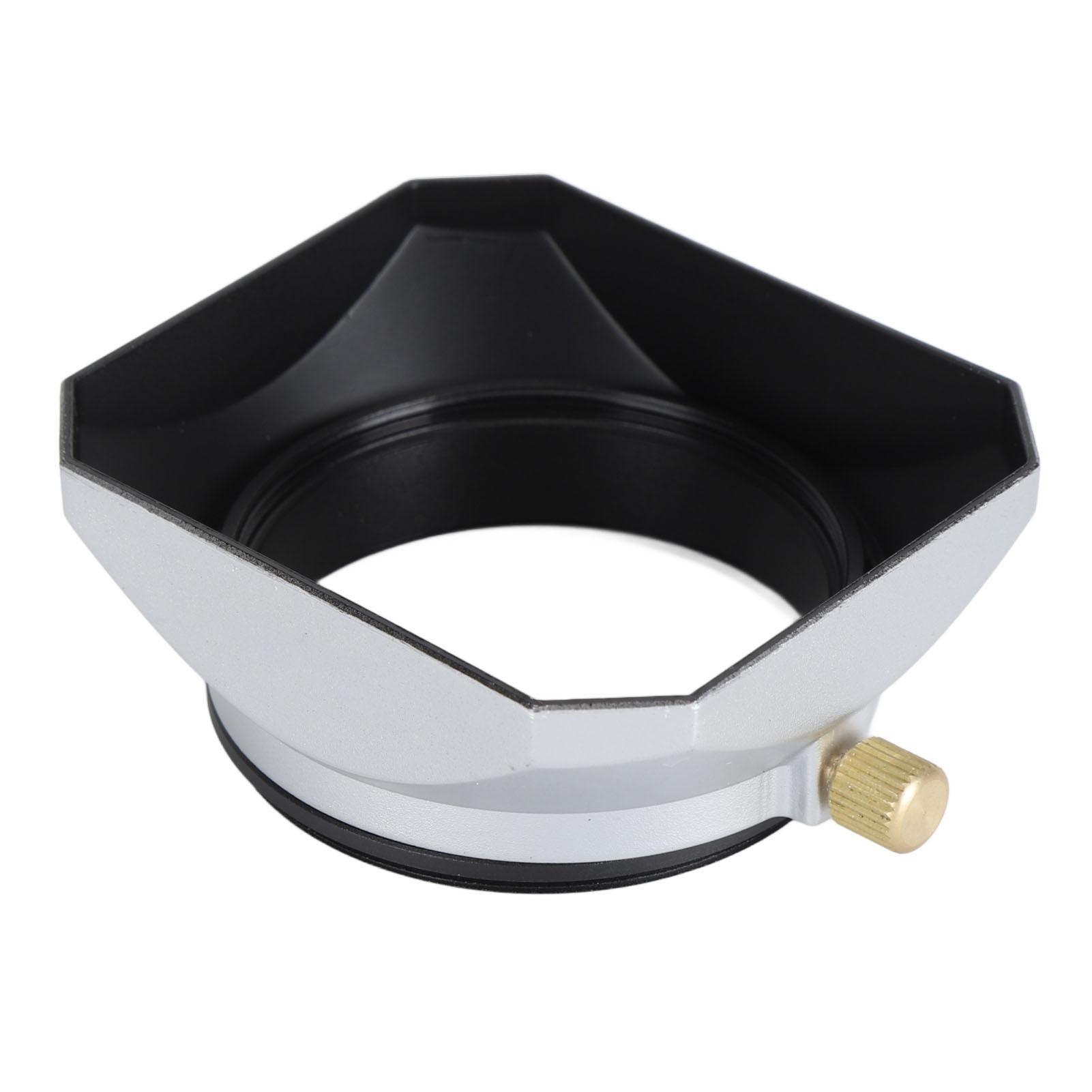 

52mm Metal Lens Hood Matte Interior Camera Lens Hood Sunshade for 52mm Camera Reduces Lens Flare and Glare Blocks