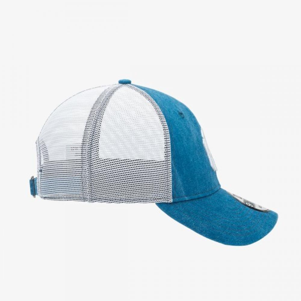 New Era Mlb New York Yankees Płócienna Czapka Truckerka Bez Usztywnienia Niebiesko-Biała