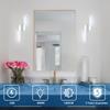 DELIPOP Modern LED Wall Sconce, 6500K Cool White Indoor Led Wall Light, 12W Bathroom Vanity All Lamp Over Mirror for Living Room Hallway Bedroom