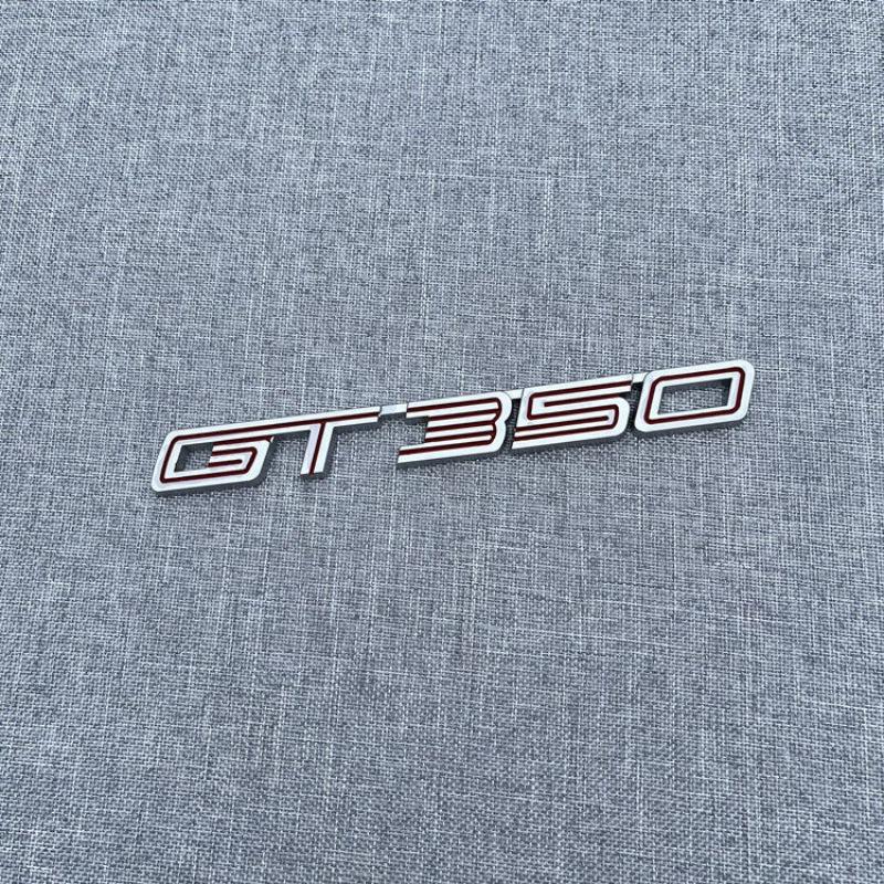 Suitable GT350 logo tail label GT500 metal modified displacement car sticker fender side label