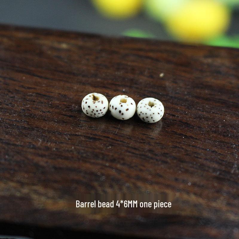 Star and Moon Bodhi Beads: Pure White High-Density 108 Bead Bracelet for DIY Prayer Accessories