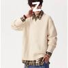 Morelowy Sweter z Długim Rękawem w Stylu Harajuku - Modny, Wszechstronny i Stylowy Japoński Design