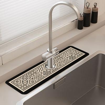 Super Absorbent Drain Pad  Kitchen Mat Sink Faucet Tableware Mats Non-slip Drain Pads Countertop Protecter Placemat Tapis