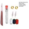 34Pcs/37Pcs Sewing Tool Set Needles Thread Hand Repair Tools Portable Sewing Kit Needle Threader Seam Remover Included DIY Craft Set