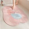 Silk Circle Bathroom Non-Slip Mat, Shower Room, Bathroom Floor Mat, Hollow Drain Drainage Mat, Children'S Bath Anti-Drop Foot Mat