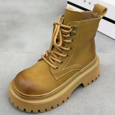 Plateau Damen Knöchel Schneestiefel Marke Winter High Heels Schuhe 2025 Trend Designer Klobige Chelsea Boots Fad Klobige Botas Mujer