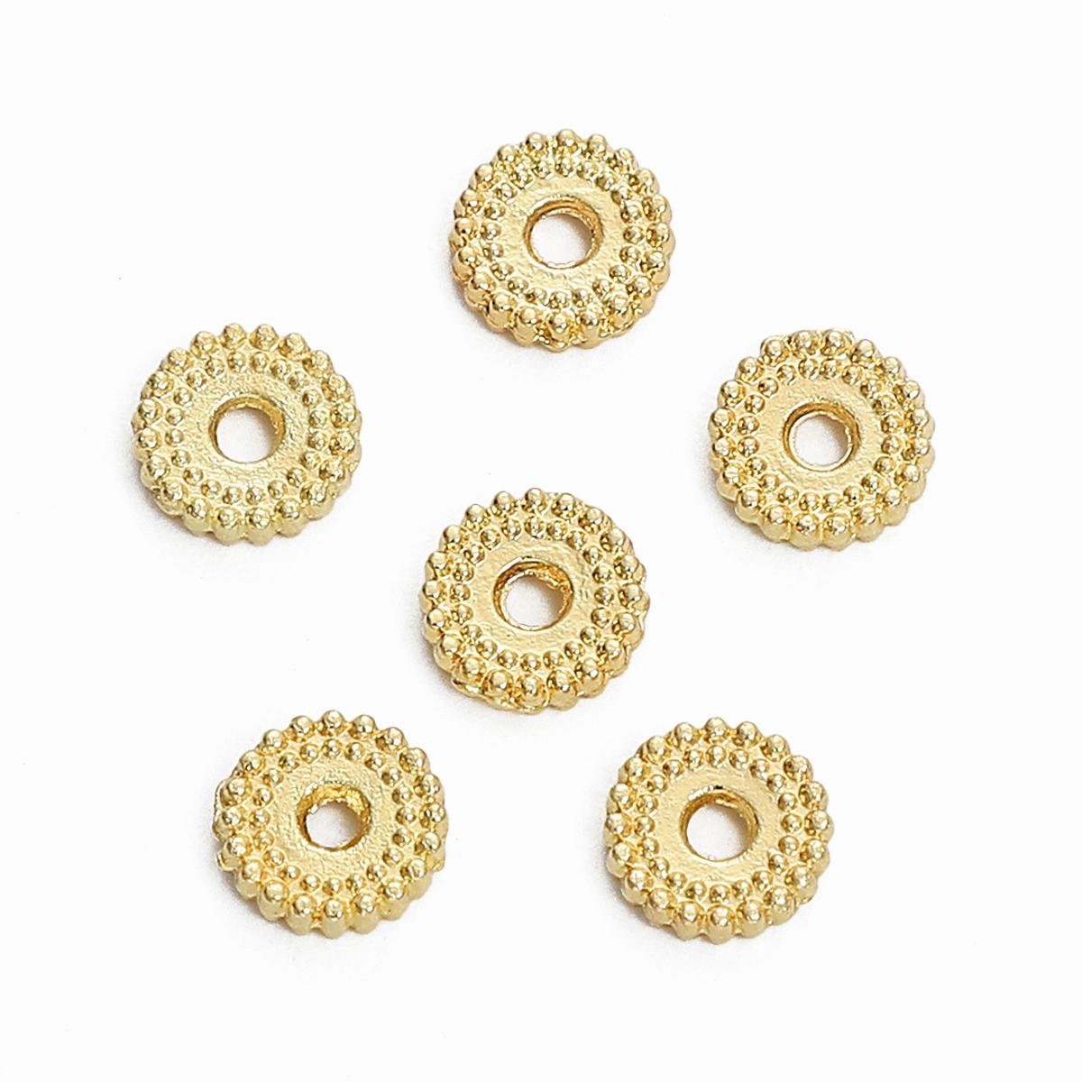 

2/50 шт. медные бусины-разделители для изготовления ювелирных изделий своими руками 8mm 2pcs