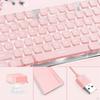 Membrane Gaming Keyboard for Study All-Metal Panel Dedicated Media Keys