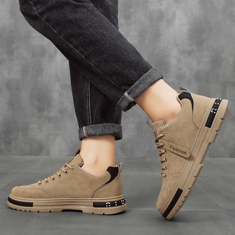 Men's Shoes Breathable Labor Insurance Shoes Men's Trendy Hundred Work Site Work Anti-slip Sneakers Casual Board Shoes