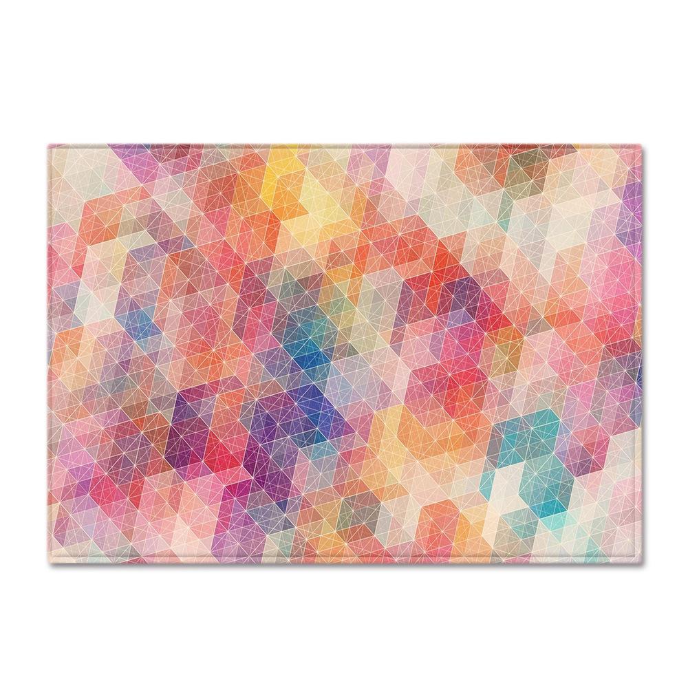 Geometric Shaped Floor Mat Bedroom Dining Room Carpet Carpet Doormat