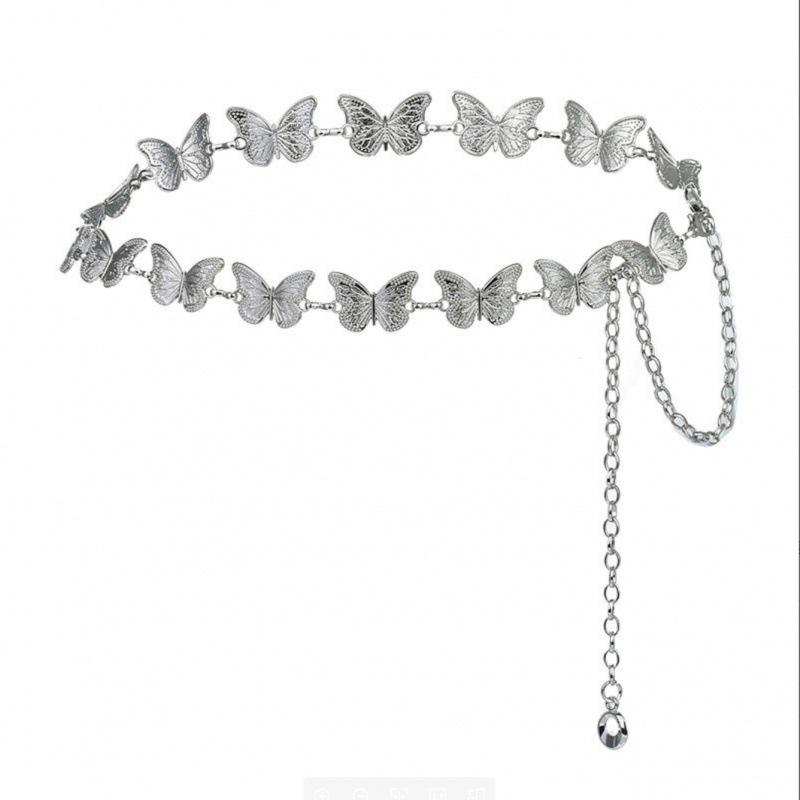 Metal Luxe Vintage Waist Chain For Women With Beautiful Decorative Elements And Stylish Colors