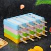New High Quality Ice Cream Silicone Popsicle Mold Easy Demoulding Ice Cream Making Kit with Lid Baby Food Kitchen Tools