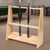 Trapezoid Cue Rack Organized Freestanding Pool Stick Holder Sturdy for Game Room