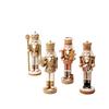 Christmas Soldier Set of 4 and Candy Themed Figurines for Holiday Tabletop Decor
