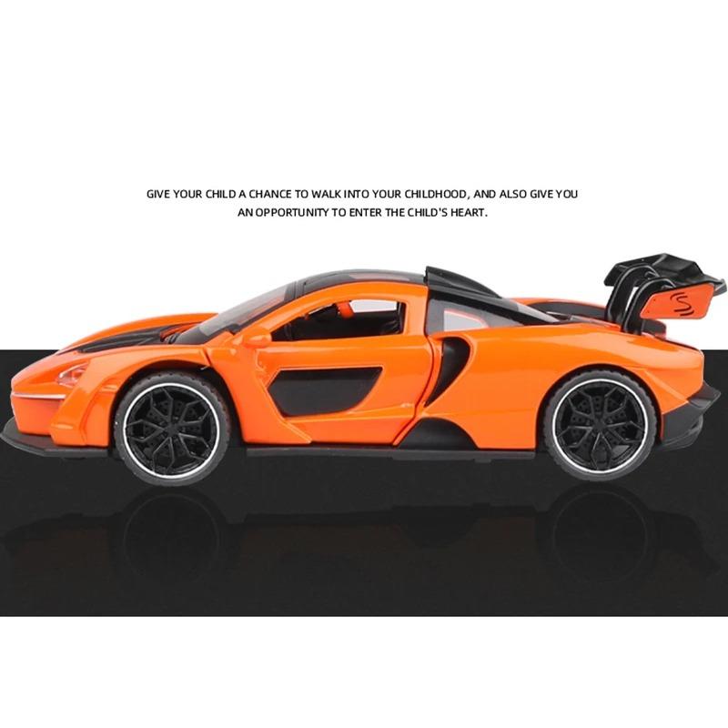 1/32 McLaren Senna Alloy Sports Car Model Diecast Metal Toy Vehicles Car Model Simulation Sound and Light Collection Kids Gifts