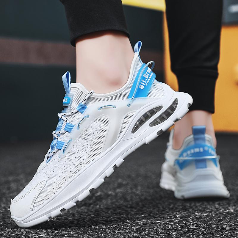 Neue Mode Einfarbig Herren Vulkanisierte Schuhe Sport Stoßdämpfung Outdoor Laufschuhe Sommer Mesh Atmungsaktiv Papa Schuhe