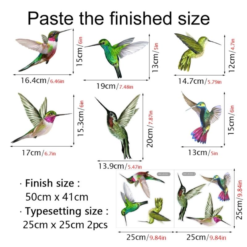 Prevent Bird Accidents with Easily Apply Window Decals Safety and Beauty AntiCollision Cling Decals for Glass Protectors