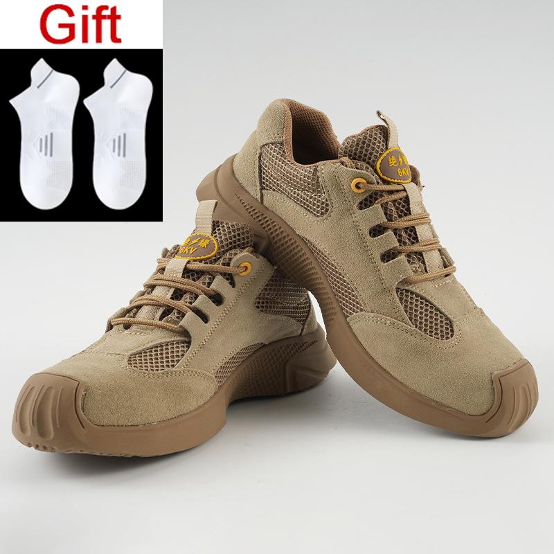 

Oulylan New Safety Work Boots Anti smashing Anti-Puncture Anti-Slip Lightweight Comfortable Labor Shoes Protection Insulate 46