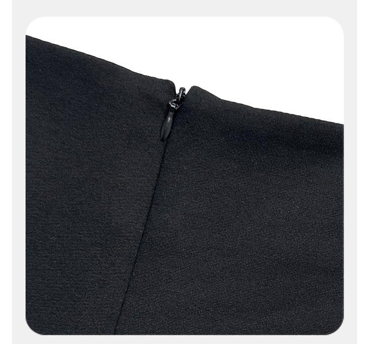 Autumn Women's High-Waisted Black A-Line Shorts: Slimming, Casual, Hot Girl Style