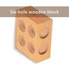 Double Hole Wood Block 6 Holes Friction Block Physical Mechanics Demonstration Teaching Equipment School Supplies