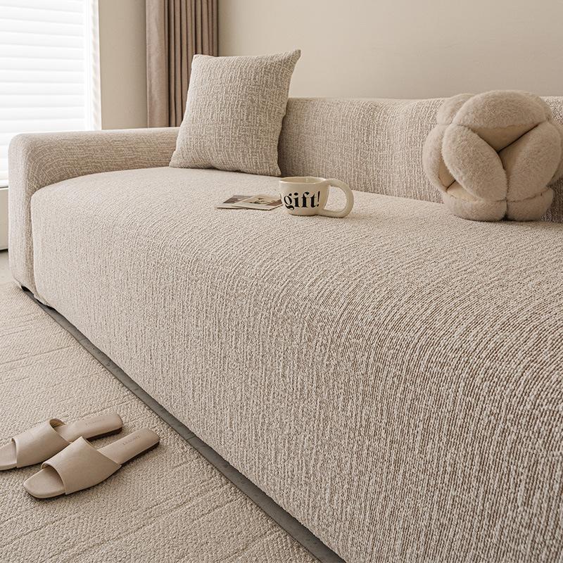 Simple Style Soft and Waxy Texture Chenille Sofa Cover New Four Season Universal Anti Slip Sofa Cover