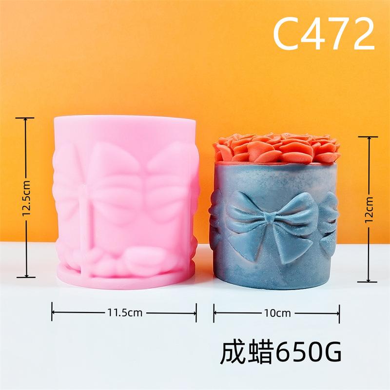 3D Lily Vase Candle Silicone Mold Rose Bouquet Cake Chocolate Silicone Mold Tulip Vase Candle Mold Christmas and New Year Gift