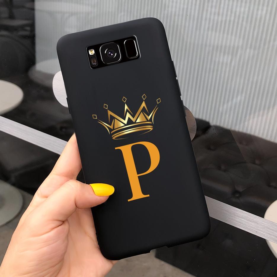 For Samsung Galaxy S8 Case S8+ Cover Luxury Crown Letters Cover Soft Silicone Phone Case For Samsung S8 Plus S 8 GalaxyS8 Bumper