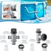 Split Hose Plunger Valves Set with Adapters Suitable for Pool Pump Systems Water Flow Control and Leak Prevention