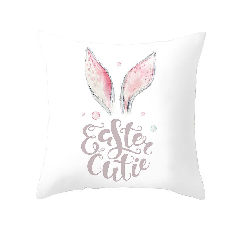 New Easter Bunny Pillow Cover Festive Home Decor Pillow Cover