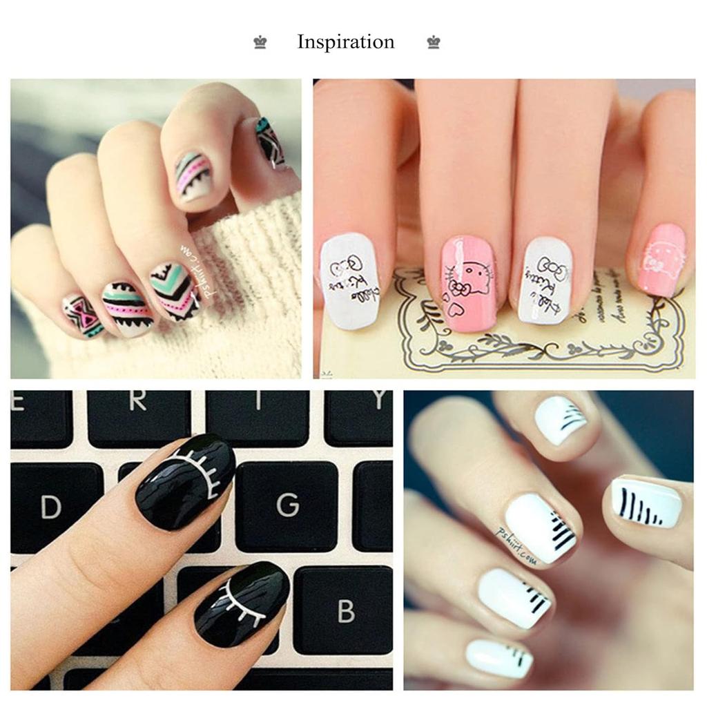 3Pcs French Stripe Nail Art Liner Brush 3D Tips Line Stripes DIY Drawing Pen UV Gel Brushes Painting Pen Acrylic Manicure Tools