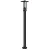 VidaXL Lampadaire d'extérieur noir 100 cm acier inoxydable, éclairage au sol d'extérieur, éclairage au sol de jardin, 4006355