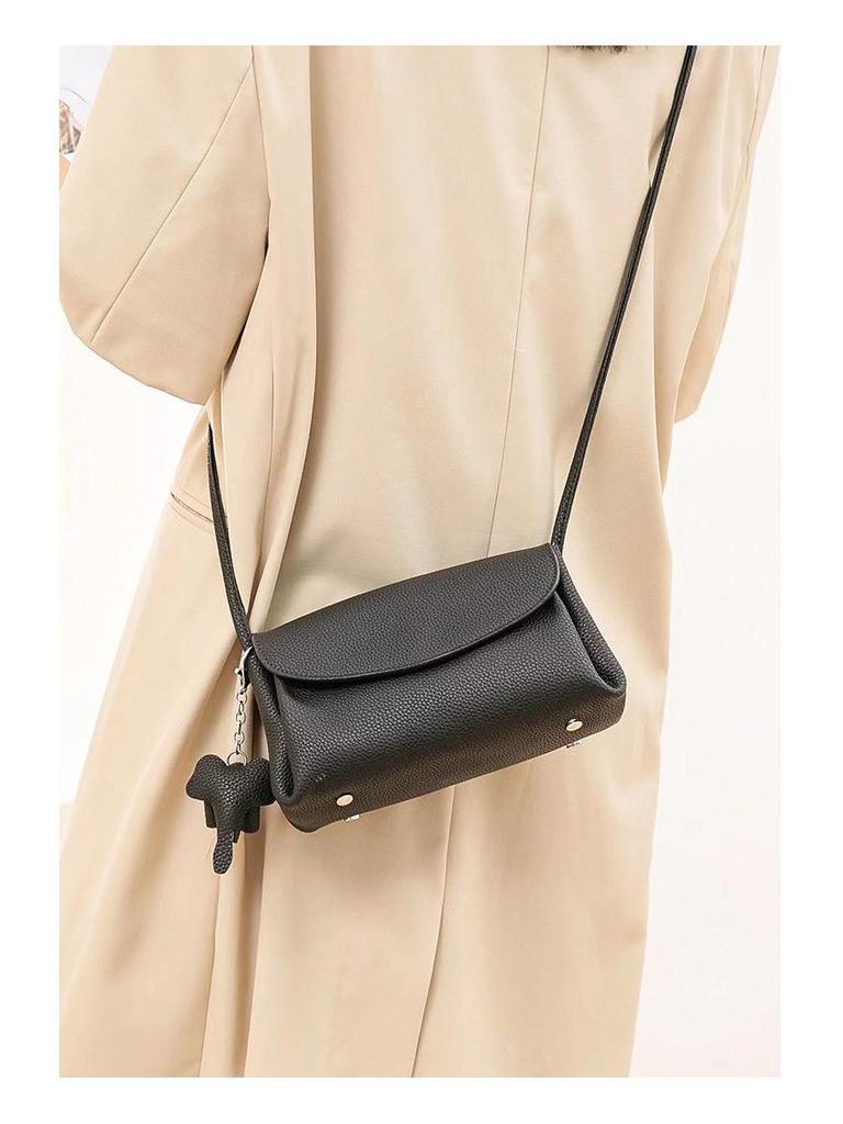 Little Elephant Cartoon Genuine Leather Shoulder Crossbody Bag for Women