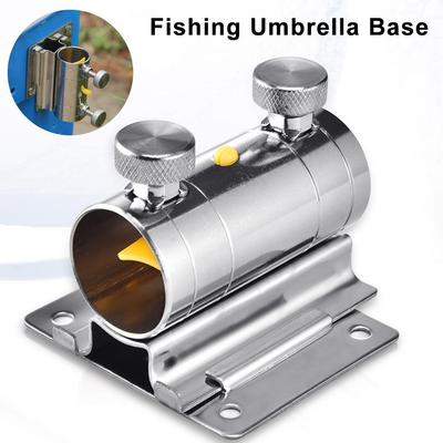 Soporte Base para Sombrilla de Pesca, Soporte Ajustable de Acero Inoxidable para Sombrilla, Base para Caja de Pesca