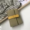 Women's Leather Wallet All Cowhide Short Three-fold New Large Capacity Zipper Zero Wallet Fashion Dyeing Small Handbag