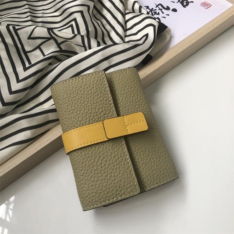 Women's Leather Wallet All Cowhide Short Three-fold New Large Capacity Zipper Zero Wallet Fashion Dyeing Small Handbag