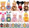 4-inch Mini Reborn Doll Simulation Baby Doll Washable Animal Clothes BJD Doll Easter Christmas Birthday Newborn Gift Set Box