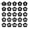 Classroom Grouping Labels 30PCS Numbered Pencil Toppers, Reusable Prevent Confusion Labels, Management Tools Plastic Tracking Marker Clips,