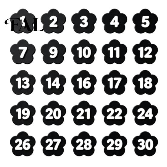 Classroom Grouping Labels 30PCS Numbered Pencil Toppers, Reusable Prevent Confusion Labels, Management Tools Plastic Tracking Marker Clips,