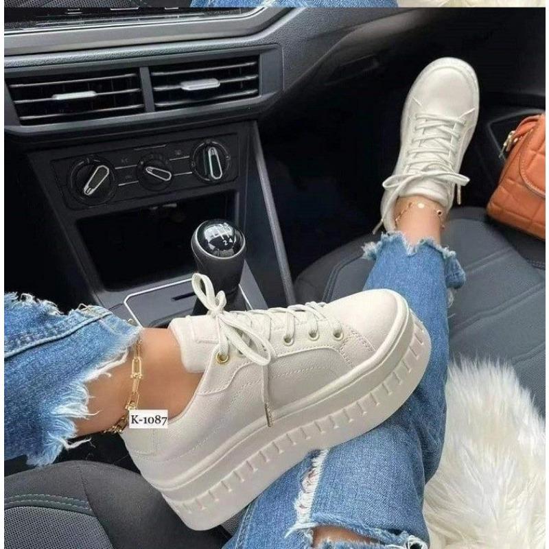 Large Size Platform Casual Single Shoes Women's Spring New Lightweight Outer Wear Fashion Casual Single Shoes Women