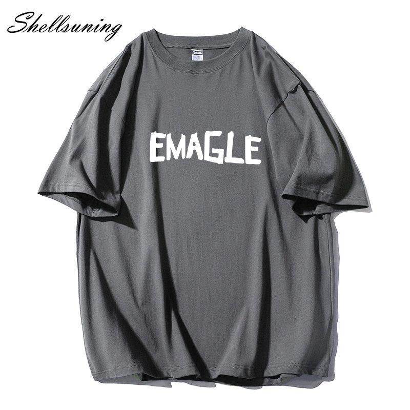 Shellsuning большие хлопковые футболки с графическим рисунком женские летние мягкие — фото 9