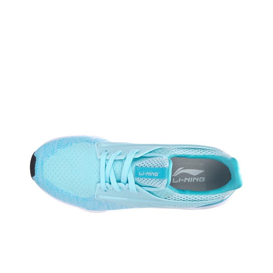 Li-Ning Fabric One-Piece Weaving Shock Absorption Non-Slip Wear-Resistant Breathable Lightweight Low-Top Running Shoes Women sneaker AGCM052-4