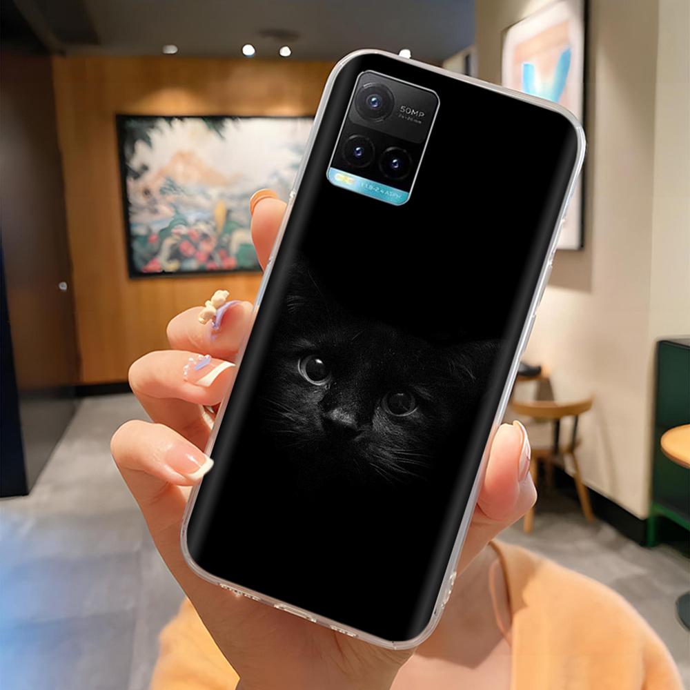 For Vivo Y21 2021 Y33S Case Cute Cartoon Painted Soft Clear Silicone Protect Phone Case For Vivo y33s y21 Y21s Back Cover Coque