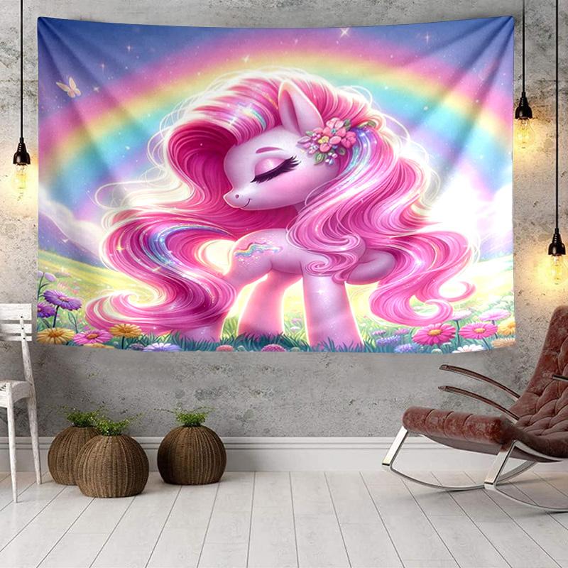 Magical Unicorn Fantasy Tapestry Room Decoration Wall Hanging for Living Room Bedroom, dormitory, Birthday and Christmas gifts