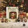 Owl 24 Days Christmas Countdown Calendar with 2D Flat Acrylic Owl Ornaments Christmas Advent Calendar Holiday Countdown Calen