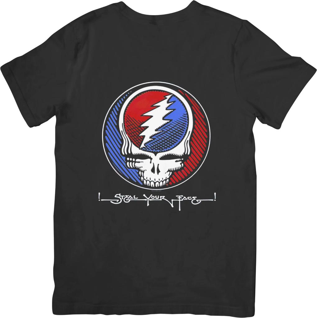 Grateful Dead Music Unisex Fit for Men & Women Quality Cotton T-Shirt Black